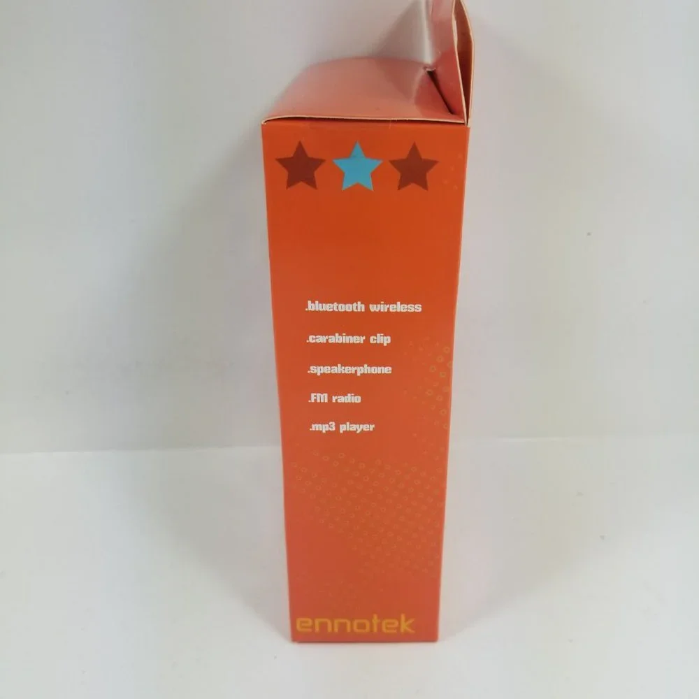 Sports clip Speaker red wireless with FM radio, MP3 player